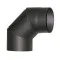 Füstcső könyök 180mm/90°, 1,5mm vastag tisztítónyílással