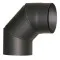 Füstcső könyök 200mm/90°, 2mm vastag tisztítónyílással