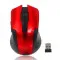 Vezetéknélküli optikai egér 1600dpi, piros, 2.4GHz