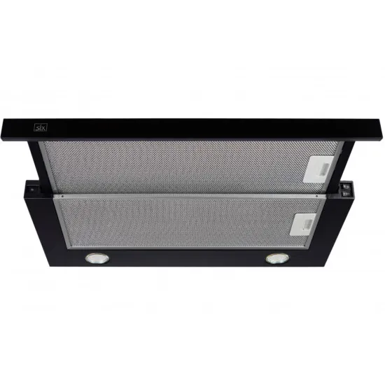 SLX ST 60 B/2 beépíthető fekete teleszkópos konyhai elszívó