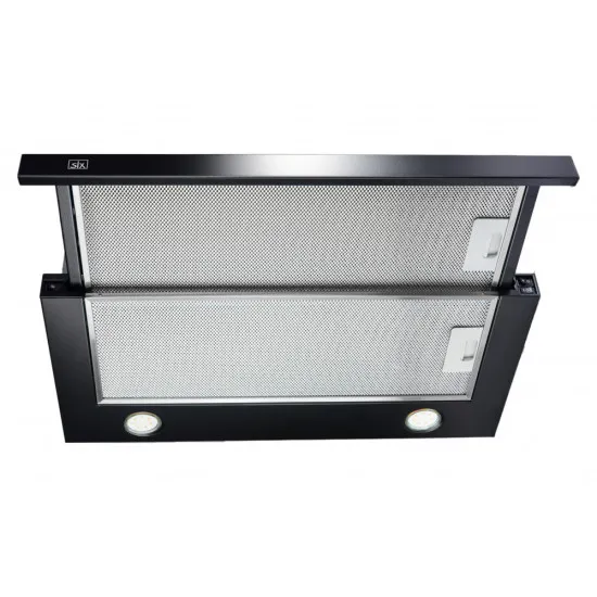 SLX ST 60 B/2 beépíthető fekete teleszkópos konyhai elszívó