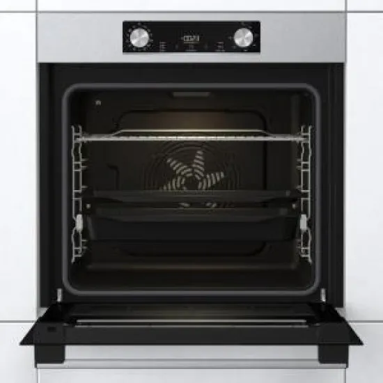 Gorenje BPS6737E14X beépíthető pirolitikus öntisztító sütő ExtraSteam gőzfunkcióval, 77L, 59.5x56.4x59.5 cm
