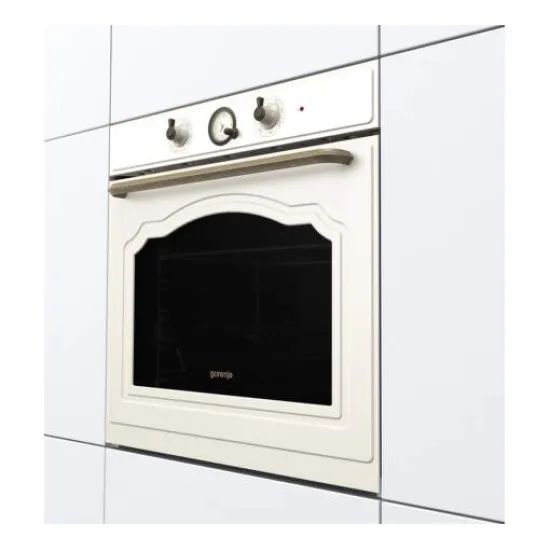 Gorenje BOS67372CLI beépíthető bézs rusztikus sütő ExtraSteam gőzfunkcióval, 59.5x56.4x59.5 cm,bézs szín 