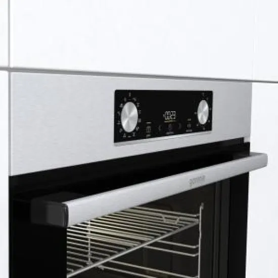 Gorenje BOS6737E13X beépíthető INOX sütő ExtraSteam gőzfunkcióval, "CLICK SYSTEM" áthelyezhető sütősín, 59.5x56.4x59.5 cm