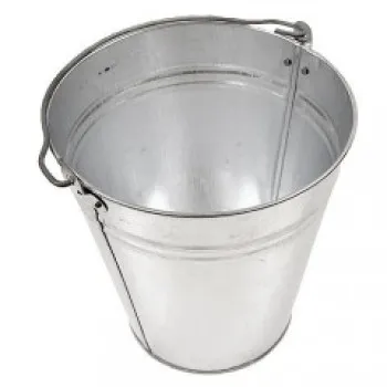 Horganyzott fém vödör 14l