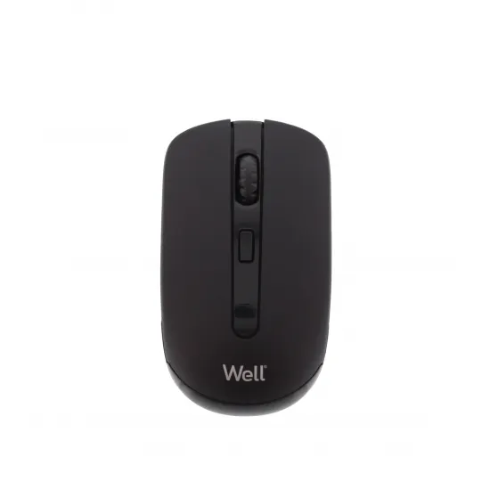 Well MOUSE-WLESS-MW101BK-WL, Vezeték nélküli Optikai egér