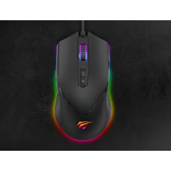 Havit Gamenote MS814 RGB gamer egér 1000-7000 DPI