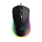 Dareu EM908 RGB vezetékes gamer egér, fekete 600-6000 DPI,