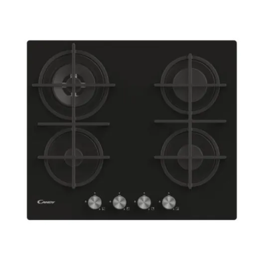 Candy CVG6BR4WPB fekete beépíthető gázfőzőlap