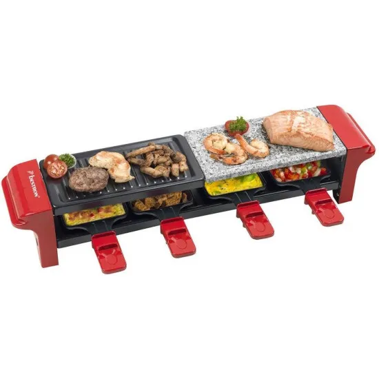 BESTRON ARG400 RACLETTE GRILL Gourmet készlet - 4 személyes