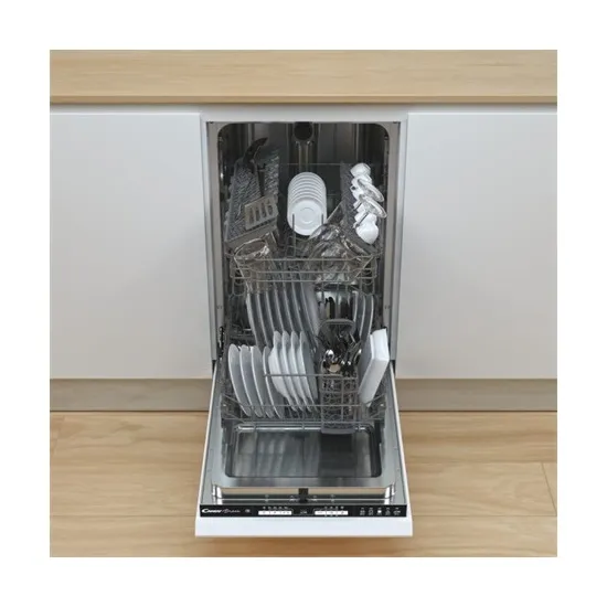 Candy CDIH 2L1047 teljesen beépíthető keskeny mosogatógép, 10 teríték, 44.8x55.5x81.6 cm