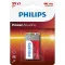 Philips 6LR61P1B /10 9 V Power Alkaline 9V elem