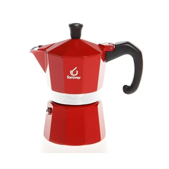 Forever 120218 piros kotyogós kávéfőző 3 személyes