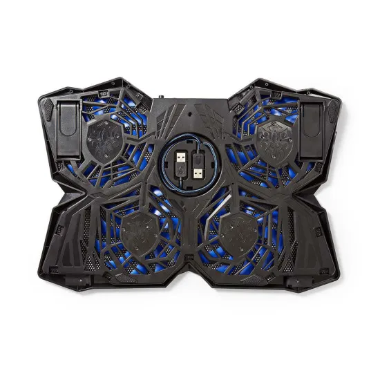 Nedis GNCR200BK GAMING Notebook hűtő 15-19"-ig négy állítható ventilátorral