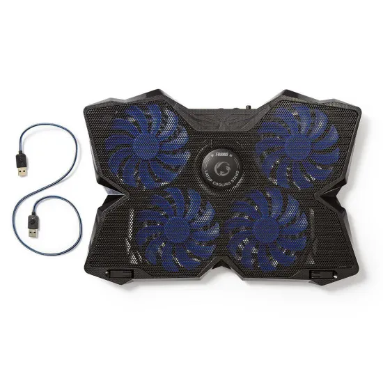 Nedis GNCR200BK GAMING Notebook hűtő 15-19"-ig négy állítható ventilátorral