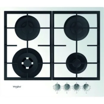 Whirlpool GOFL 629/WH beépíthető gázfőzőlap, 59x51x4.9 cm, fehér szín 