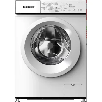 Hausmeister HM2604 keskeny elöltöltős mosógép, MAGYAR kezelőpanellel, INVERTER MOTOR 44cm mély, 60x44x85cm 