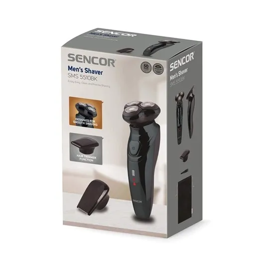 Sencor SMS 5510BK körkéses elektromos borotva akku/hálózat