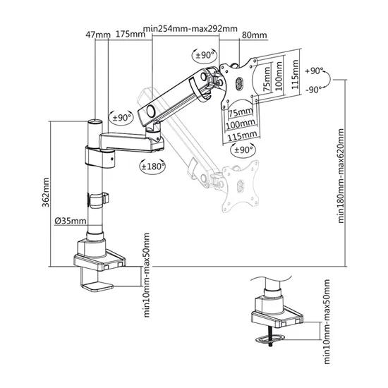 Stell SOS 2012 Single monitortartó