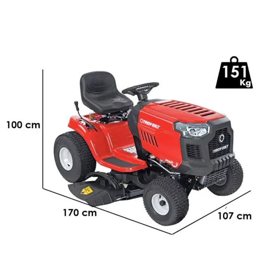 Troy-Bilt Pony 92T-S oldalkidobós mulcsozós fűnyíró traktor 92 cm, 7.5 kW