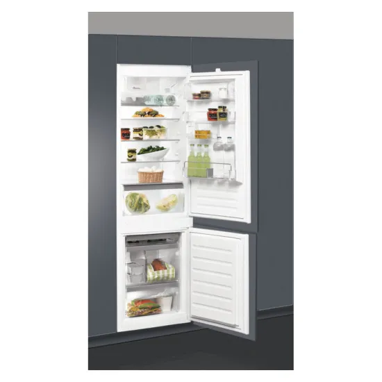 Whirlpool ART 66122 beépíthető alulfagyasztós kombinált hűtőszekrény 177cm, elektronikus vezérlés, palacktartó polccal,inverter kompresszor, 194/79L