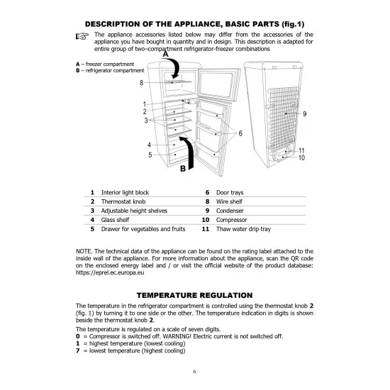 Snaige FR24SM-PRC30E3 Retro bézs felülfagyasztós kombinált hűtőszekrény FR24SM