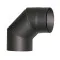 Füstcső könyök 120mm/90°, 1,5mm vastag, tisztítónyílással