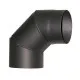 Füstcső könyök 120mm/90°, 1,5mm vastag, tisztítónyílással