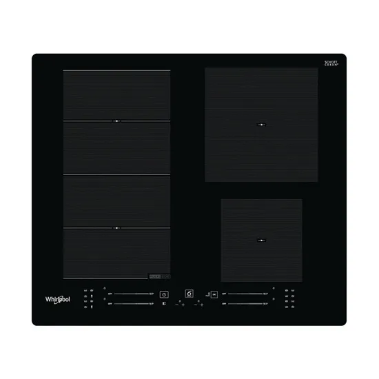 Whirlpool WFS7560NE beépíthető indukciós kerámia főzőlap, 59x51x5.4 cm, fekete szín