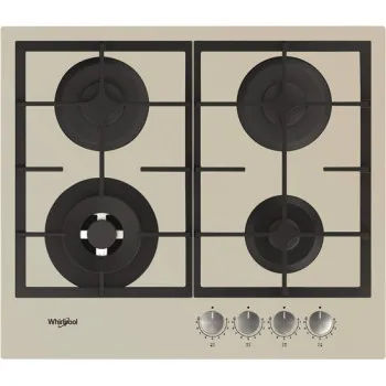 Whirlpool GOFL 629/S beépíthető gázfőzőlap, 59x51x4.9 cm, halványezüst szín