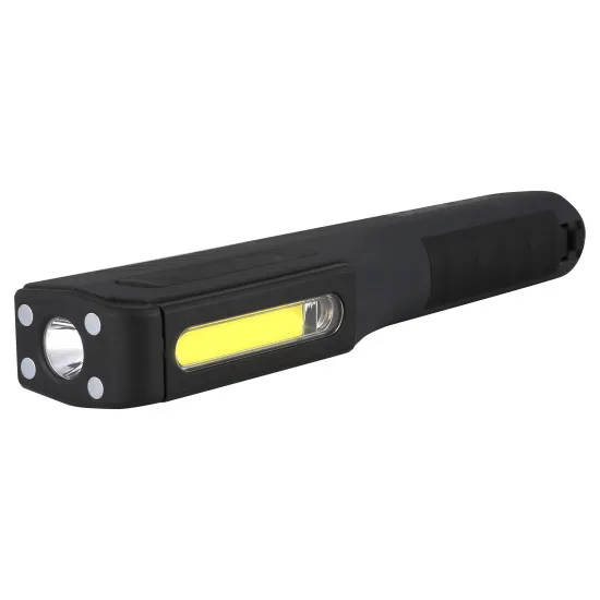 Sencor SLL 19 gumírozott elemlámpa 3W COB+1W LED