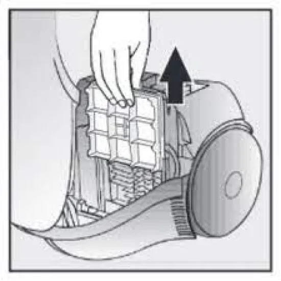 Bosch VZ02MSF eredeti motorvédő szűrő VSZ4G, VSQ8