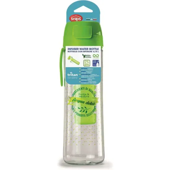 Snips 000433 Vizes flakon kivehető infúzorral, INFÚZIÓS PALACK, 0.75 L, TRITÁN