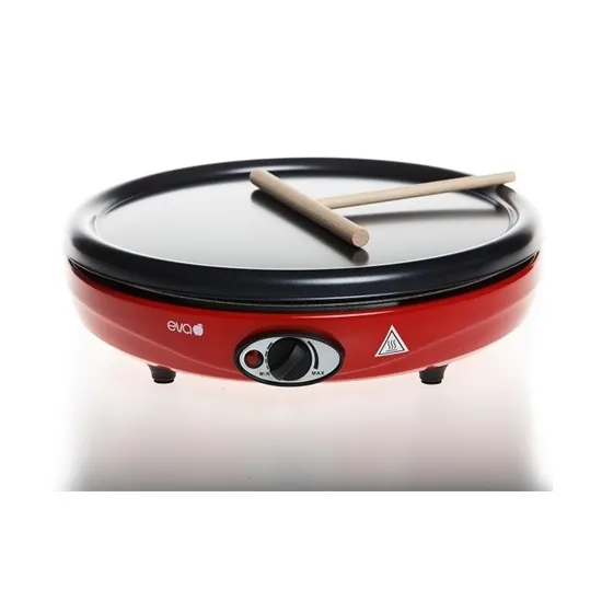 Eva 022767 palacsinta és grillsütő piros fekete