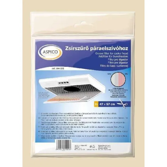 Aspico 104252 Zsírszűrő elszívóhoz, telítettségjelzős 2DB
