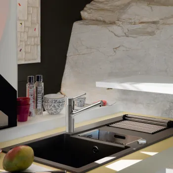 Franke Taros Neo egykaros mosogató csaptelep,masszív inox színű,115.0596.320