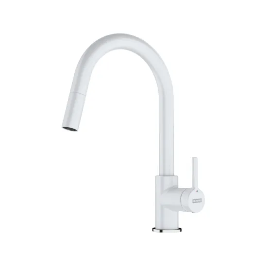 Franke Lina Doccia egykaros mosogató csaptelep,gleccser fehér,115.0626.081