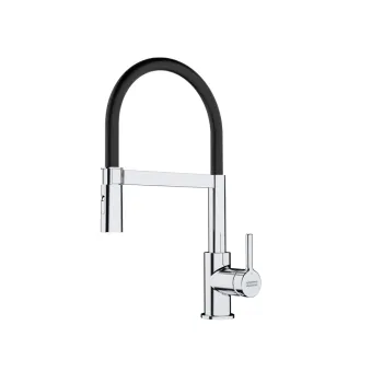 Franke Lina Semi-Pro egykaros mosogató csaptelep,króm/fekete,115.0626.085