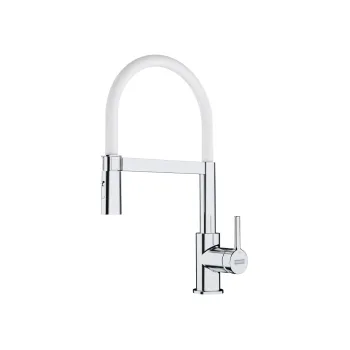 Franke Lina Semi-Pro egykaros mosogató csaptelep,króm/gleccser fehér,115.0626.088