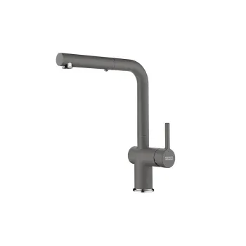 Franke Active Plus L Doccia egykaros mosogató csaptelep,króm/kő-szürke,115.0653.385