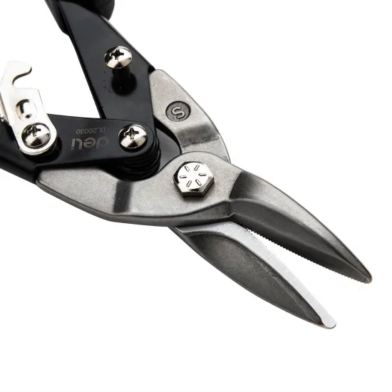 Deli Tools EDL20030 lemezvágó olló 250mm fekete/sárga 