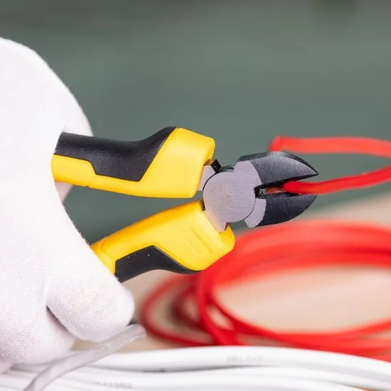 Deli Tools EDL2206 átlós csípőfogó (sárga) 