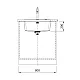 Franke MYX 110-55 munkalap alá építhető mosogatótálca, inox, 59x44cm