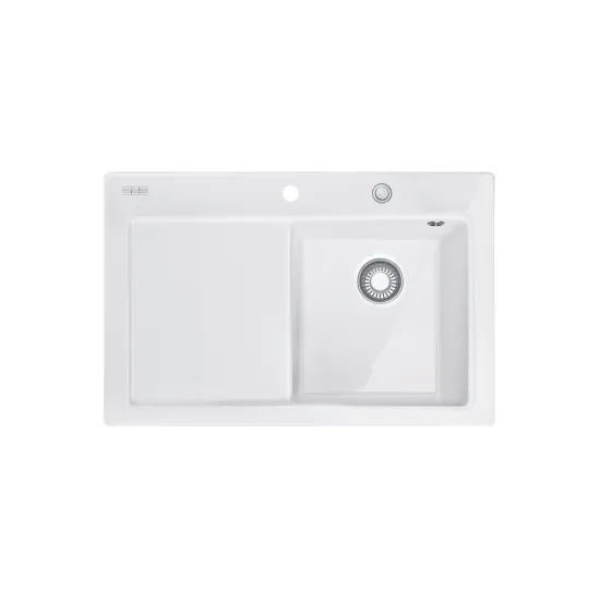 Franke MTK 611-78 Mythos Fraceram kerámia gleccser fehér színű, mosogatótálca,78x51cm,124.0433.442