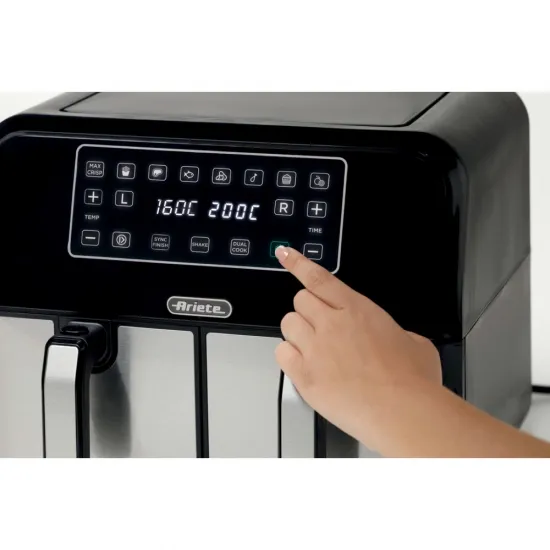 Ariete 4624 Airy Fryer Dual Metal forrólevegős sütő, 1700W