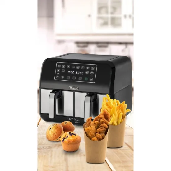 Ariete 4624 Airy Fryer Dual Metal forrólevegős sütő, 1700W