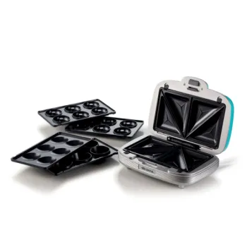 Ariete 1972.BL Party Time 3:1 szendvics-, muffin és fánksütő, azúrkék 