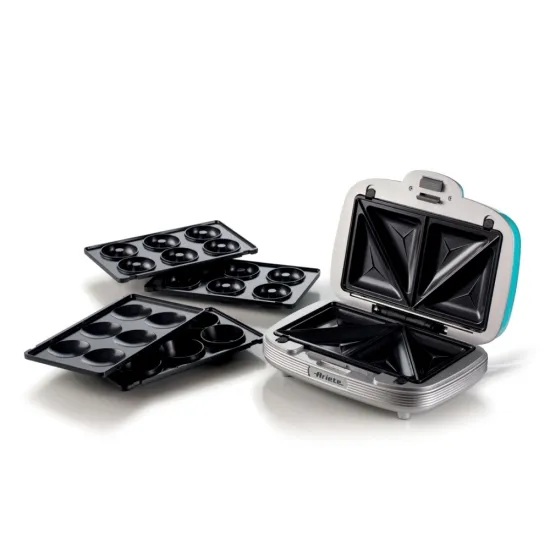 Ariete 1972.BL Party Time 3:1 szendvics-, muffin és fánksütő, azúrkék 