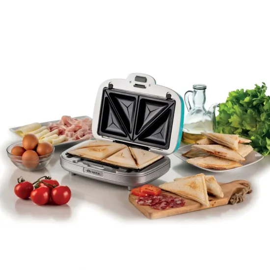 Ariete 1972.BL Party Time 3:1 szendvics-, muffin és fánksütő, azúrkék 