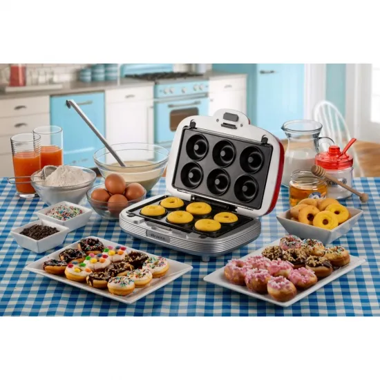 Ariete 1972.RD Party Time 3:1 szendvics-, muffin és fánksütő, piros